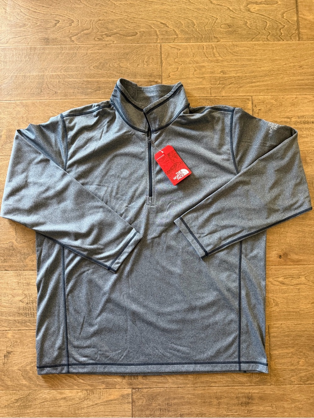 The North Face Men’s Urban Navy Heather Quarter-Zip Pullover, NWT, XXL